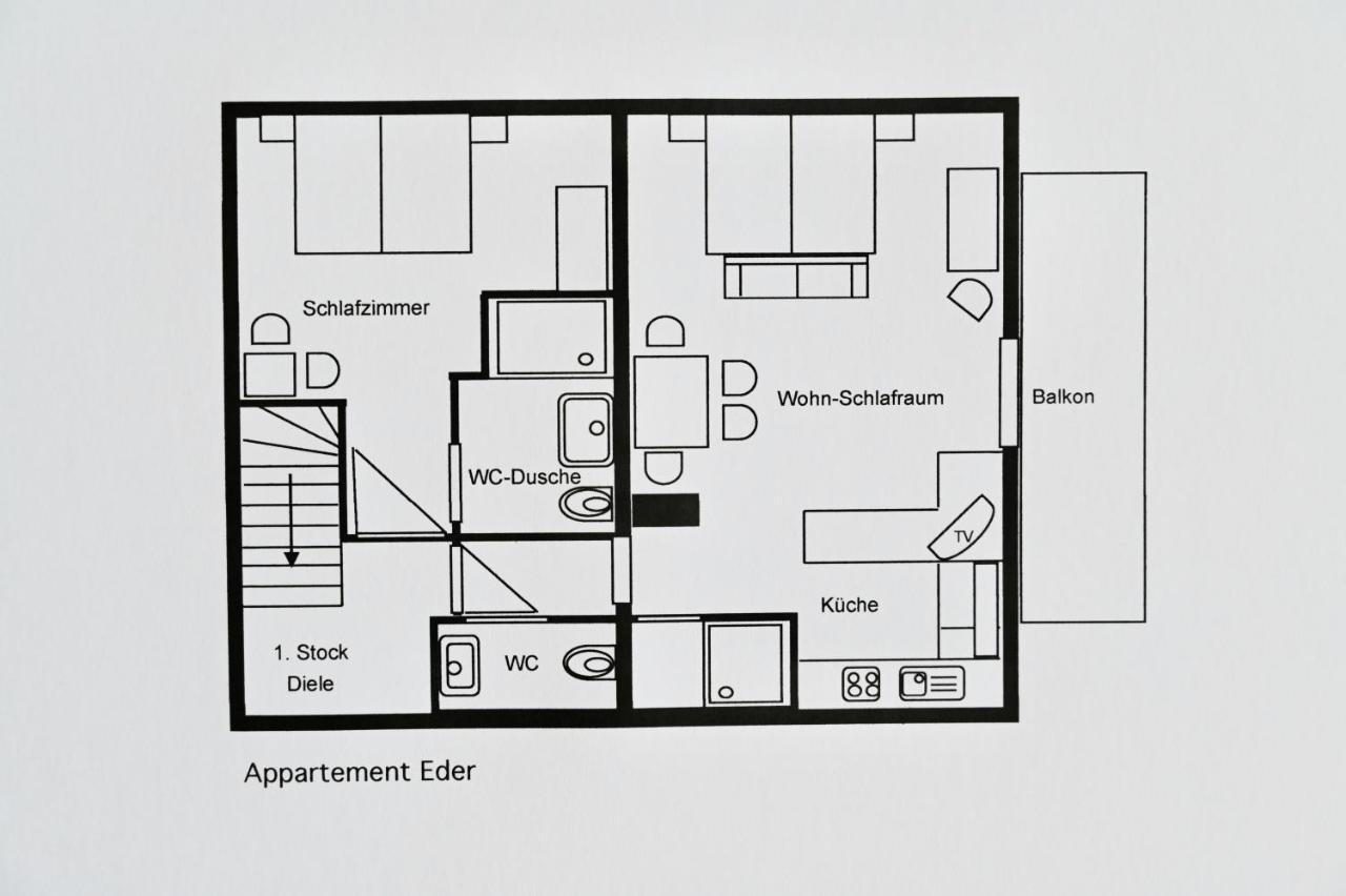 Appartement Eder Lähn 외부 사진